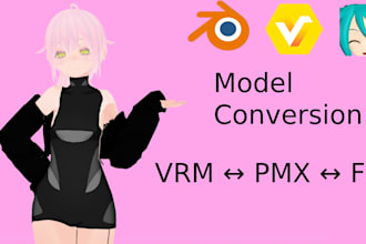convert vrm pmx and fbx models quickly and accurately
