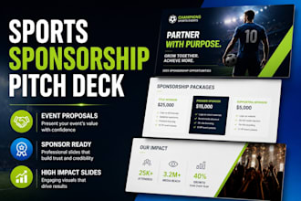 design sports sponsorship pitch deck event proposal presentation powerpoint ppt