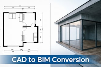 create revit bim models from 2d cad drawings and pdfs