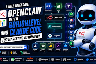 integrate openclaw with gohighlevel and claude code for marketing automation