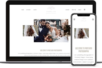 create photography website portfolio website wedding website with online booking
