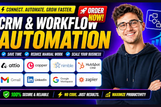 attio copper nimble hubspotcrm gmail linkedin google workspace zapier automation