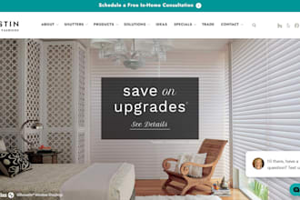 create a luxury curtains and blinds online store for exotic home decor website