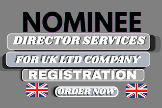 provide UK nominee director service for ltd company registration
