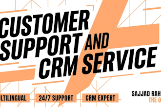 provide professional customer support and CRM service