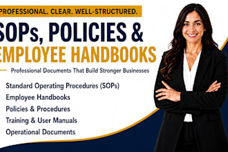 write professional sops, policies, and employee handbooks