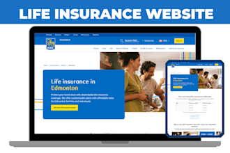 build insurance website life insurance iul insurance health insurance website