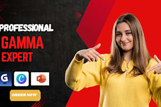 design a professional gamma ai presentation and pitch deck for your business