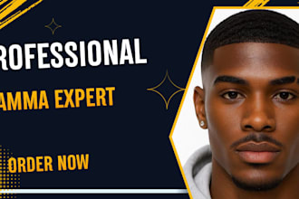 design a professional gamma ai presentation and pitch deck for your business
