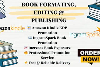proofread, format, and publish your amazon kindle ebooks