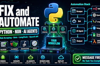 build python automation bot web scraper ai workflow n8n selenium playwright