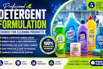 create stable and market ready detergent and household cleaning formulations