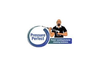 design super perfect pressure washing logo