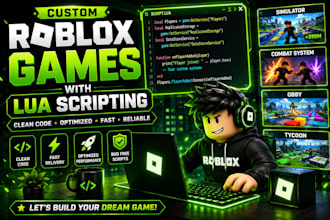 be your roblox game scripter for roblox development and custom lua script