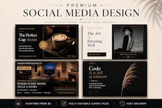 design canva social media post for your brand