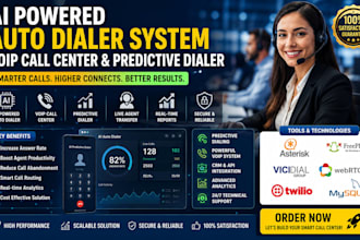 develop ai auto dialer system, voip call center, ai predictive dialer system