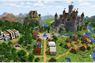 build minecraft villages, spawns, houses hubs, bases and castles
