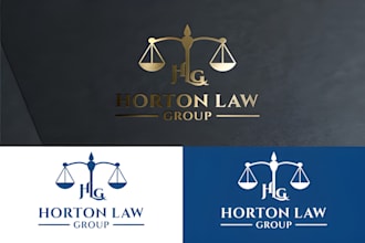 create modern law firm attorney notary and legal logo
