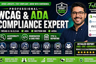 ada compliance wcag audit web accessiblity sector 508 aoda remediation shopify