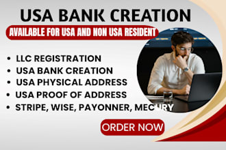 setup USA bank account and physical address for non residents globally