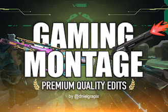 edit engaging gaming montages and funny youtube highlights