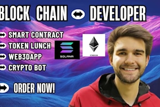 create presale token web, solana smart contract and evm integration