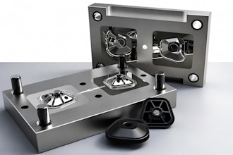 design plastic parts for injection molding with dfm and 2d technical drawings