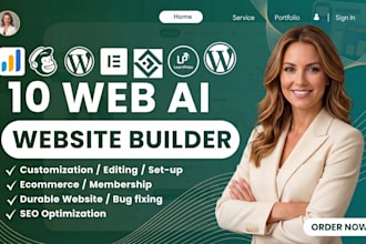 build high speed 10web ai website