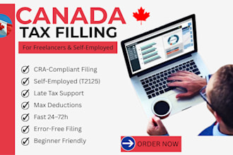 efile canadian tax returns personal t1 and self employed freelancer