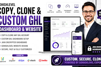 copy clone gohighlevel pipeline ghl funnel custom ghl java dashboard ghl website