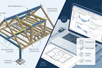 design structural steel framing and beam calculations for dormer loft conversion