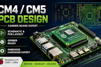 develop carrier board pcb design schematic layout gerber cm4 cm5 raspberry pi