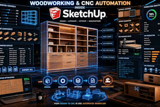create sketchup furniture cabinet and cnc automation plugins