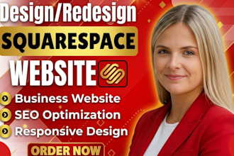 build squarespace website design redesign squarespace website development square