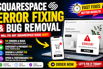fix and set up your squarespace ecommerce store, checkout, stripe and paypal