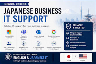 perform japanese business IT support