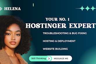 hostinger portfolio website business hostinger landing page fix hostinger bugs