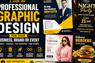 do professional graphic design for your business brand or event