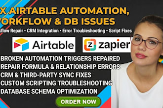 fix airtable automation workflow errors database issues and crm integrations