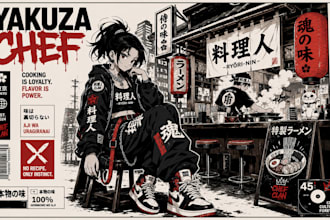create cinematic urban manga anime posters