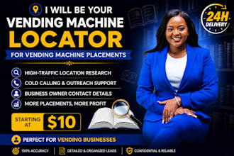 be your vending machine locator for vending machine placements