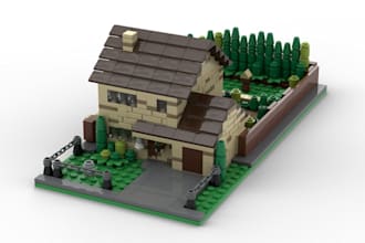 do 3d lego moc model design,lego technic car,house with step by step instruction