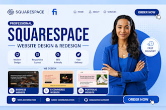 build squarespace website design, redesign squarespace website, web development