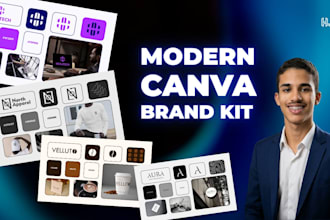 design a modern canva brand kit