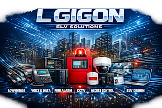 do low voltage, voice, data, fire alarm, cctv, access control, elv design