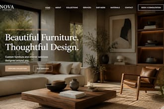 build squarespace furniture website interior designer website carpenter website