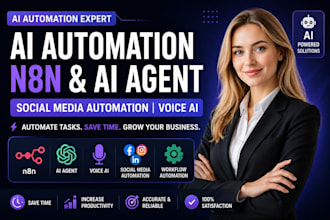 create ai automation, n8n, socail media automation, ai agent, voice ai