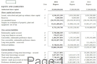 prepare fs, profit and loss, income statement, budgeted fs