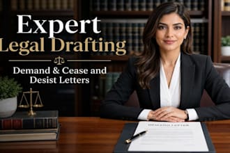 draft a demand letter or cease and desist letter as a US lawyer