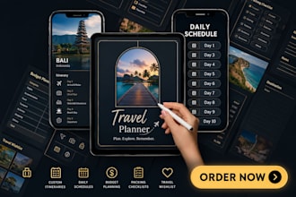 design, write travel guide, tour planner travel budget planner, travel itinerary